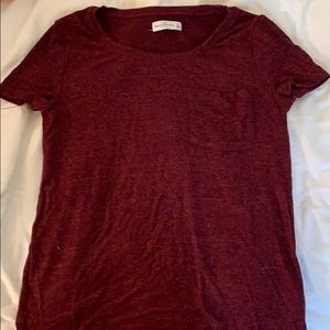 Maroon t shirt!